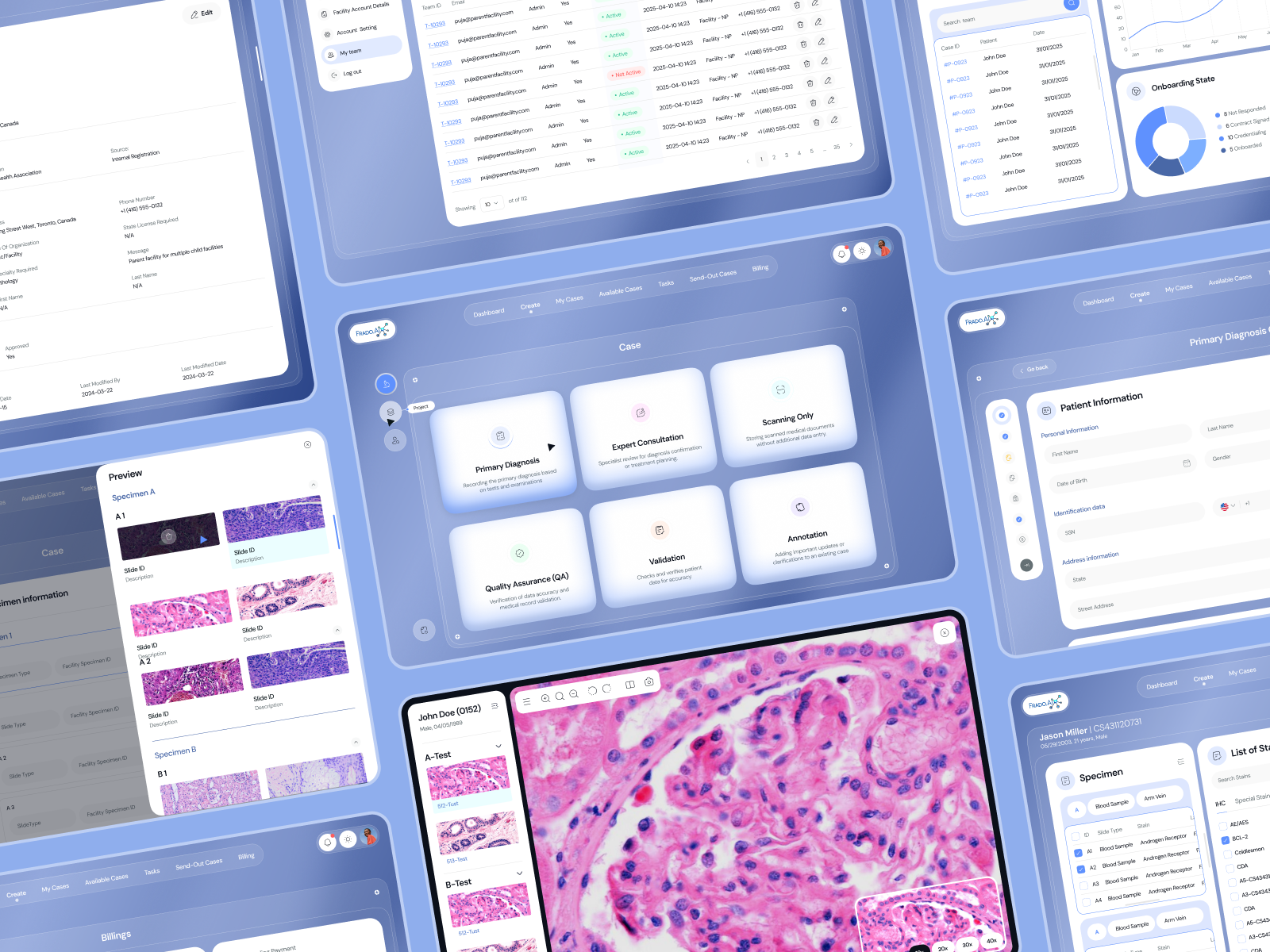 Pathology Services Platform UI/UX ai healthcare ai website design clinic website cool website corporate website doctor website health website healthtech hospital website lab website modern website pathology pathology lab pathology website professional website saas ui ux wellness website
