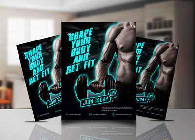 💪💪GYM Flyer Design💪💪 adobe illustrator adobe photoshop banner brochure creative design designer fitness flyer graphic design poster print design