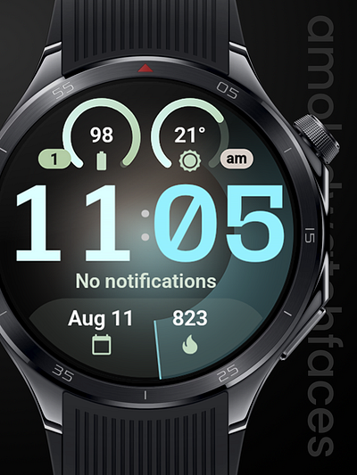 Expressive Watch Face amoled watch faces amoledwatchfaces android wear app branding design illustration logo ui wear os