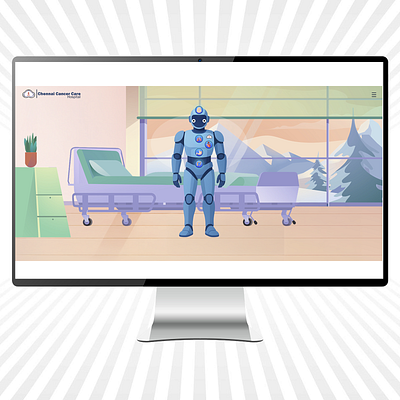 MVP Website for a Cancer Care Hospital branding design graphic design illustration logo typography ui ux vector