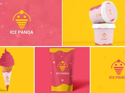 Ice Panda Logo Deisgn Branding branding branding logo design design graphic design ice logo icepanda illustration logo minimal panda logo ui ux vector web