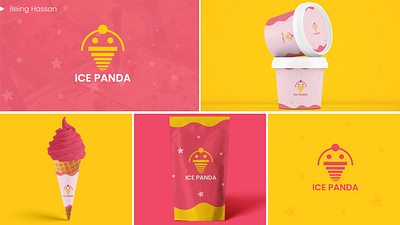 Ice Panda Logo Deisgn Branding branding branding logo design design graphic design ice logo icepanda illustration logo minimal panda logo ui ux vector web