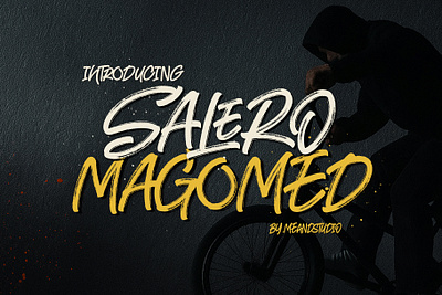 Salero Magomed – Brush Street font trending font 2025