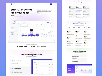 SaaS Landing Page bento framer template hero section home page landing saas saas hero software landing page startup website design ui web design