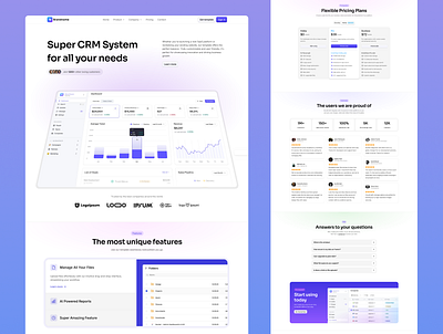 SaaS Landing Page bento framer template hero section home page landing saas saas hero software landing page startup website design ui web design