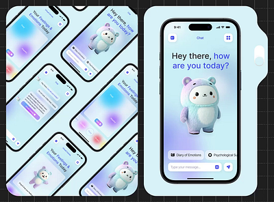 AI Companion Mobile iOS App Redesign ai ai companion app android app design concept app design template app interface bot companion design ios mobile mobile app mobile ui product design ui ux