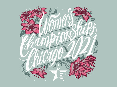 USBC Women's Championship Chicago '21 branding design graphic design illustration logo typography vector