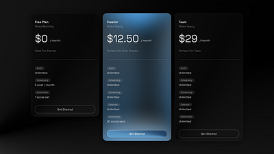 Pricing UI branding design graphic design illustration inspiration logo minimal typography ui ux