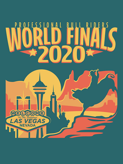 PBR World Finals 2020 Concept branding design graphic design illustration logo vector