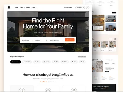 Real Estate Website Design home rent website design home sale website landing page landing page real estate real estate real estate landing page design real estate ui design real estate web design real estate website real estate website design
