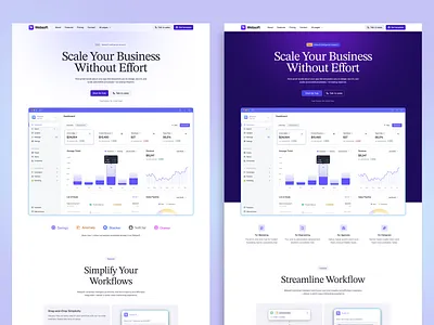 SaaS landing page design crm website hero hero section homepage inspiration landing landing page modern tech website page saas saas website software website