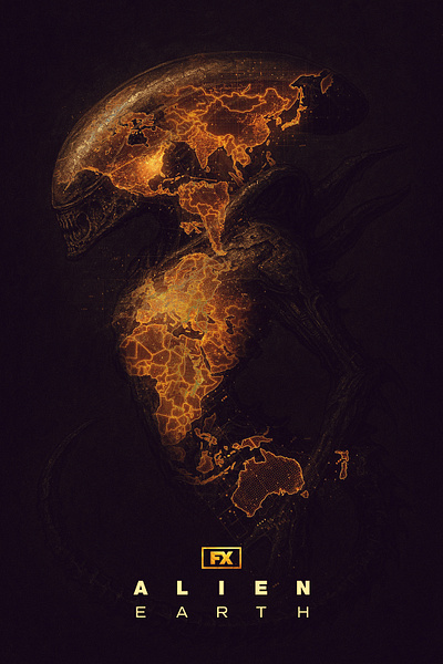ALIEN EARTH - FAN ART Collab with Chat GPT ai art alien earth digital art graphic design