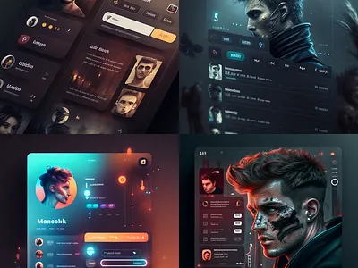 Future Social network | AI network ai figma social network ui ux web web design искусственный интеллект