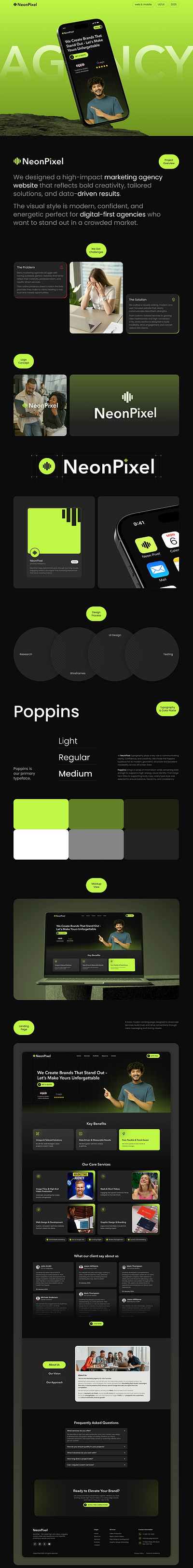Marketing Agency Website web design