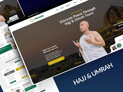 Manaska – Hajj & Umrah Tour Agency WordPress Elementor Template agency branding design elementor hajj islamic landing page landingpage mecca mokka mordern pilgrimage tour travel travel agency trending ui umrah webdesign wordpress