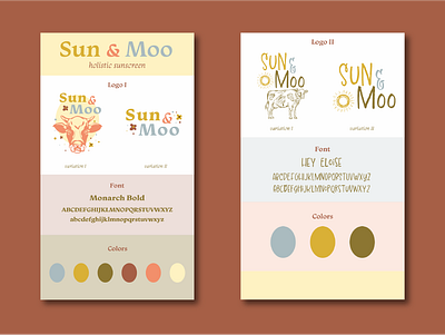 Sun & Moo Brand Guides branding graphic design illustration illustrator logo
