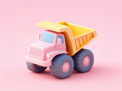 3D Cartoon Truck Motion Graphic | Pastel Cartoon Truck Animation 3d 3danimation 3dart 3dillustration 3dmotiongraphic 3drender 3dtruck cute pastel renderart truck