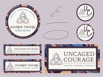 Uncaged Courage Branding & Logo Designs branding graphic design illustration illustrator logo