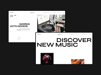 VICTROLA — Online Store of Turntables branding clean design desktop grid home minimal music online store section store typography ui ui design ux ux design web website white