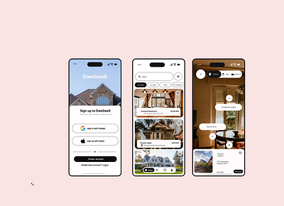 residence mobile app design figma graphic design mobile app ui ux