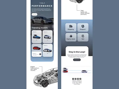Tesla - E-mail marketing design aestethic branding cars design designing e mail graphic design tesla ui website website design