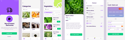 Non- Contact delivery App (Replica) branding mobile app