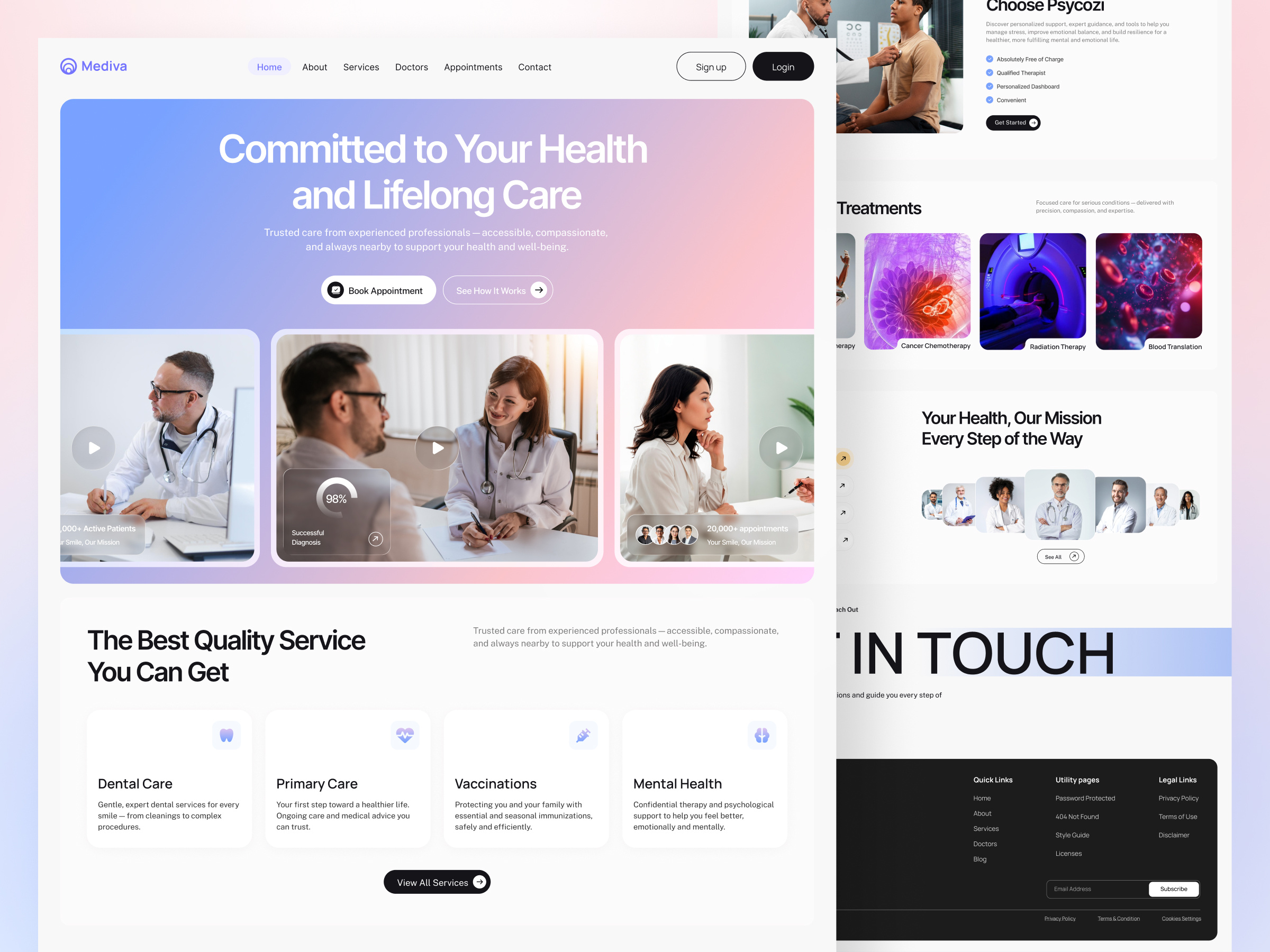 Example of Saa S & Healthcare Landing Page Design