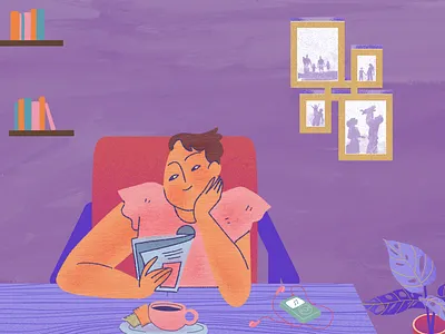 Reading design graphic design illustration vector