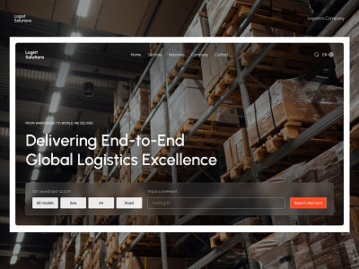 Web Design for Logistics Company clean interface deliveryservices design globalbusiness graphic design illustration interfacedesign logistics logistics company minimal saasdesign shipping typography ui uidesign user experience uxui webdesign website workplacetools