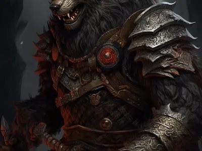 The character of a game illustration