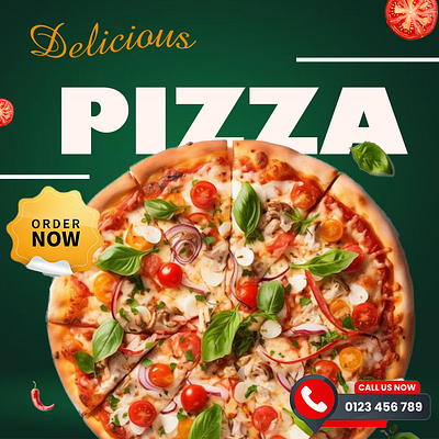 The Pizza Spot branding creativeposter foodposter graphicdesign pizza pizzaart pizzaposter posterdesign restaurantdesign visualdesign