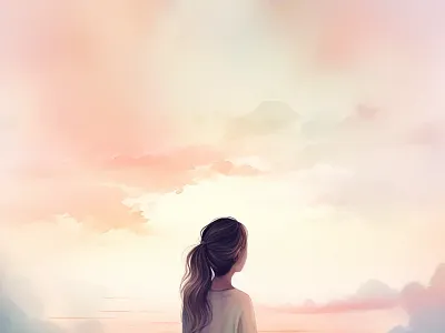 Illustration of online studio of meditation illustration