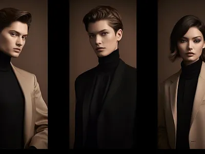 The cover of brand fashion magazine branding illustration