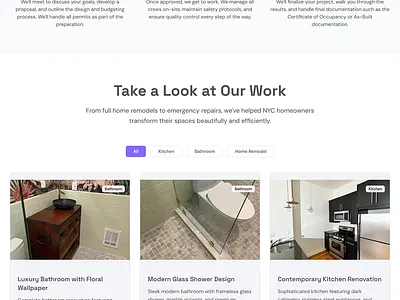 General Contractor Home Remodeling Website contractor figma home remodelling ui ux web design website website design