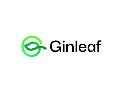 Ginleaf, leaf logo, nature logo brand identity branding design eco logo environment green logo healthcare logo leaf leaf logo leaf logo design logo logo design logo designer minimalist logo nature logo startup logo design