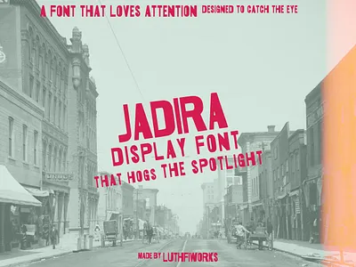 Jadira Displya Font brand display display font display typography font font design lettering rough sans serif type typography vintage vintage font vintage type vintage typography