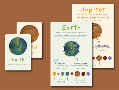 Solar System Learning Materials branding graphic design illustration illustrator