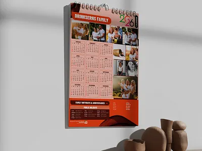 Calendar designs for 2026 branding creativity flyer design graphic design