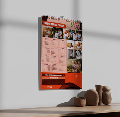 Calendar designs for 2026 branding creativity flyer design graphic design
