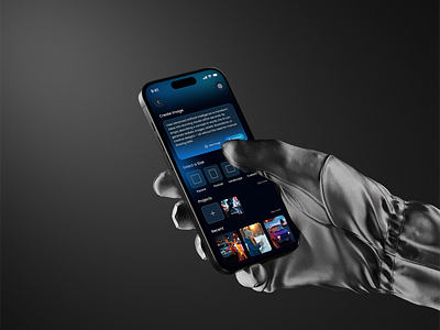 AI Assistant & Image Generator App UI ai ai assistant ai mobile app ai voice app app design chatgpt generate app image generator ios mobile app product design saas ui voice app