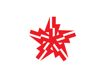 power star logo branding design electric star logo energy logo graphic design logo power star logo star logo thunder star logo vector