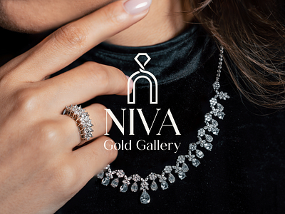 Brand Identity Design for Niva Gold Gallery brand identity branding branding design gold gallery graphic design jewelry logo logo design