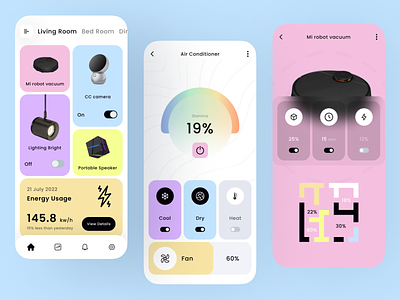 Smart Home Mobile App Designs Themes