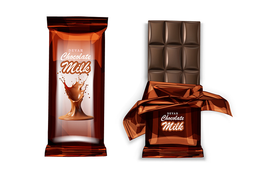 Example of Coffee,Chocolate Pouch Packaging Design 