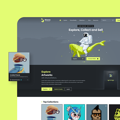 NFT Marketplace Ui/Ux Design clean layout marketplace nft nft marketplace ui design web3 web3 market
