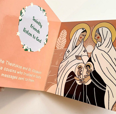 Board Book- Go’s Saintly Friends children design illustration linework procreate transparent