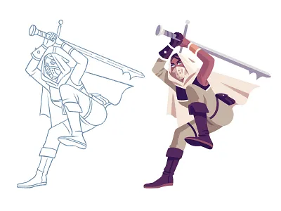 Rogue! character design fantasy illustration rogue warrior