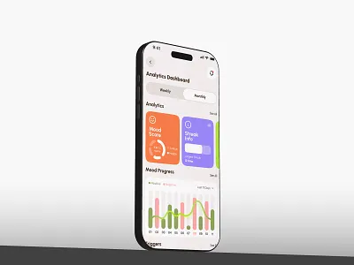 Mood Analytics app app design design graphic design minimal modern premium trendy app design ui ui ux