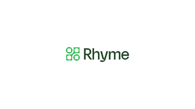 Rhyme - Rebrand Reveal Video animation bold branding circle circles connection deco design green logo logo reveal modern mograph motion graphics prior authorizations promo rebrand simple square squares