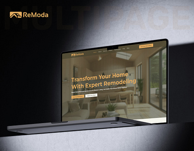 Remoda – Template for Home Remodeling Website design designtocodes hhome remodeling home interior home remodeling interior design interior remodel portfolio template design uiux website design